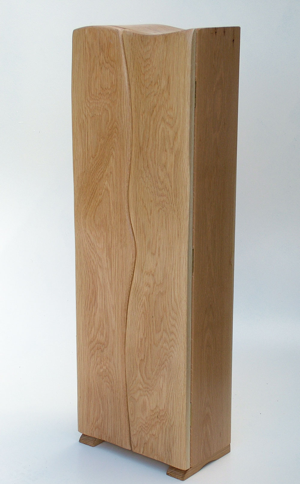 Sculpted Oak Cd And Dvd Cabinet Stephenson Design Furniture